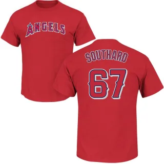 Women's Gio Urshela Los Angeles Angels Backer Slim Fit Long Sleeve