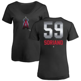 Women's Jose Soriano Los Angeles Angels Backer Slim Fit T-Shirt - Red